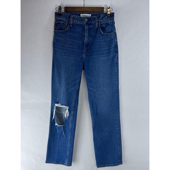 Abercrombie & Fitch Women's Jeans Size 27 The Ankle Straight Ultra High Rise - Picture 1 of 7